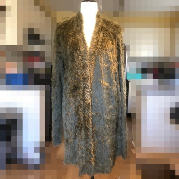 2/$50 Lord &Taylor FauxFur Open Front Cardigan NWT - Picture 3 of 7
